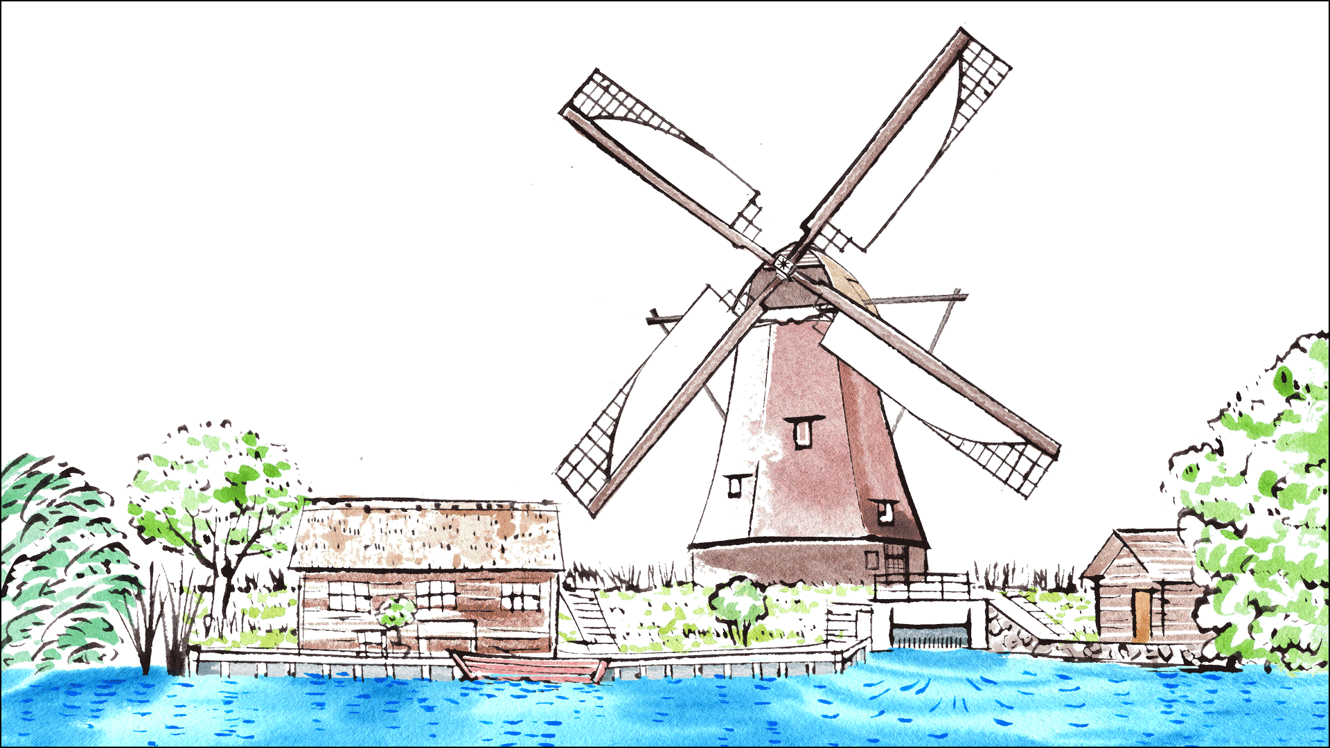 キンデルダイク エルスハウトの風車網 人と水の歴史を旅しよう 荏原製作所